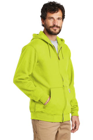 Carhartt Midweight Hooded Zip-Front Sweatshirt (Brite Lime)