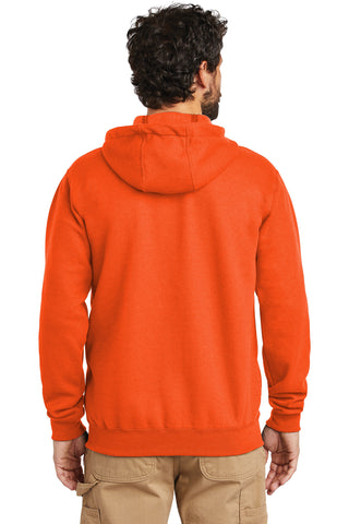 Carhartt Midweight Hooded Zip-Front Sweatshirt (Brite Orange)
