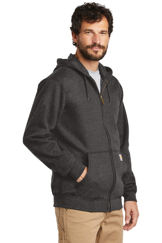 Carhartt Midweight Hooded Zip-Front Sweatshirt (Carbon Heather)