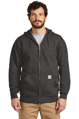 Carhartt Midweight Hooded Zip-Front Sweatshirt (Carbon Heather)