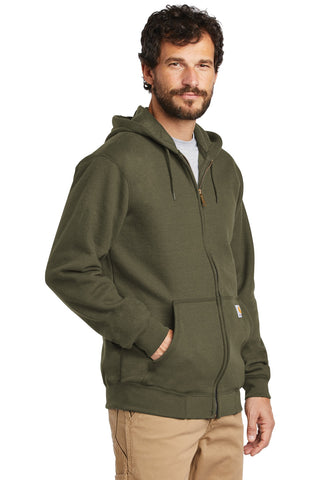 Carhartt Midweight Hooded Zip-Front Sweatshirt (Moss)