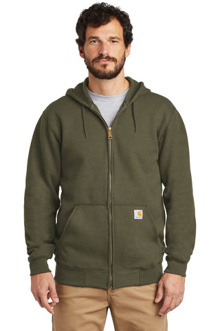 Carhartt Midweight Hooded Zip-Front Sweatshirt (Moss)