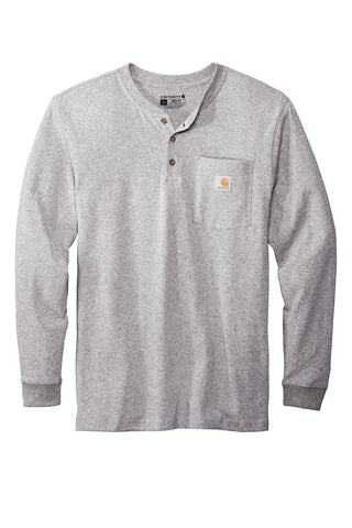 Carhartt Long Sleeve Henley T-Shirt (Heather Grey)