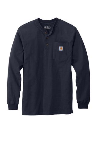 Carhartt Long Sleeve Henley T-Shirt (Navy)