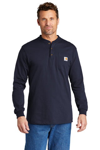 Carhartt Long Sleeve Henley T-Shirt (Navy)