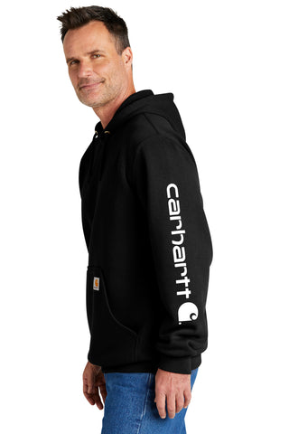 Carhartt Midweight Hooded Logo Sweatshirt (Black)