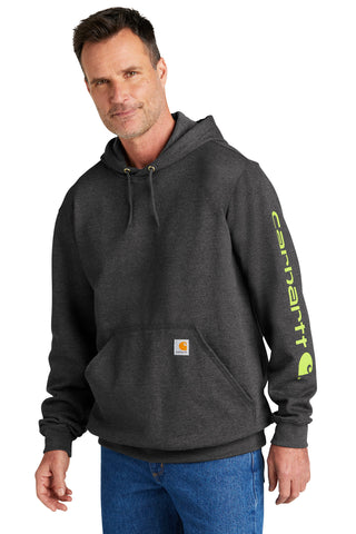 Carhartt Midweight Hooded Logo Sweatshirt (Carbon Heather)