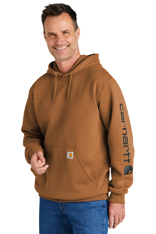 Carhartt Midweight Hooded Logo Sweatshirt (Carhartt Brown)