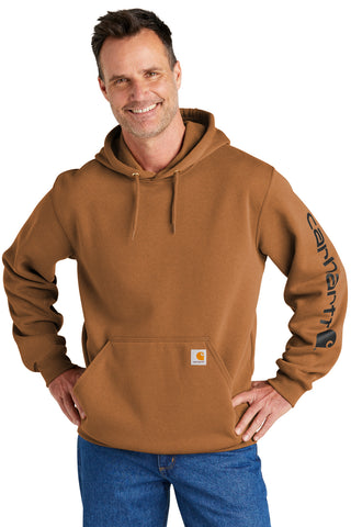 Carhartt Midweight Hooded Logo Sweatshirt (Carhartt Brown)