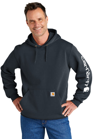 Carhartt Midweight Hooded Logo Sweatshirt (New Navy)