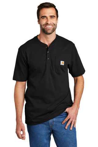 Carhartt Short Sleeve Henley T-Shirt (Black)