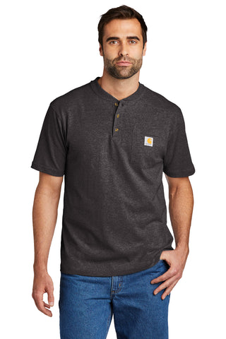 Carhartt Short Sleeve Henley T-Shirt (Carbon Heather)