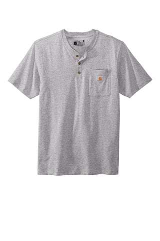 Carhartt Short Sleeve Henley T-Shirt (Heather Grey)