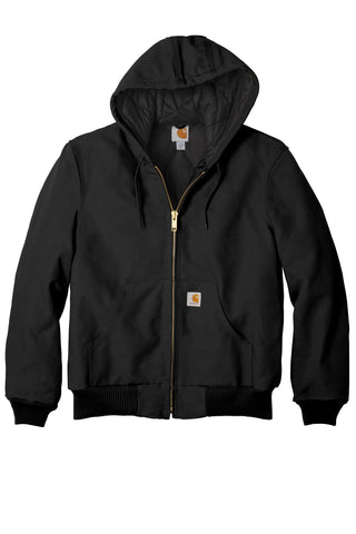 Carhartt Quilted-Flannel-Lined Duck Active Jac (Black)