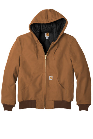 Carhartt Quilted-Flannel-Lined Duck Active Jac (Carhartt Brown)