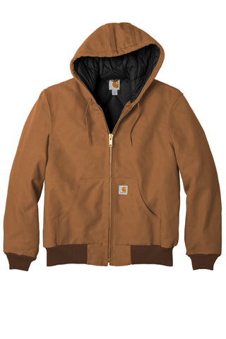 Carhartt Tall Quilted-Flannel-Lined Duck Active Jac (Carhartt Brown)