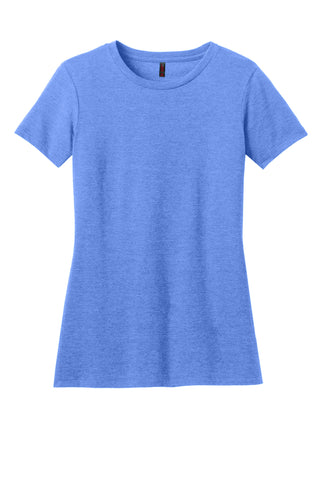 District Women's Perfect Blend CVC Tee (Heathered Royal)