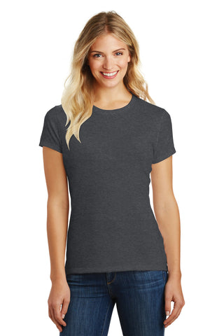 District Women's Perfect Blend CVC Tee (Heathered Charcoal)