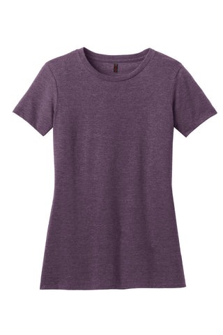 District Women's Perfect Blend CVC Tee (Heathered Eggplant)