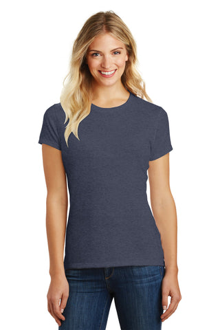 District Women's Perfect Blend CVC Tee (Heathered Navy)