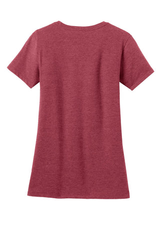 District Women's Perfect Blend CVC Tee (Heathered Red)