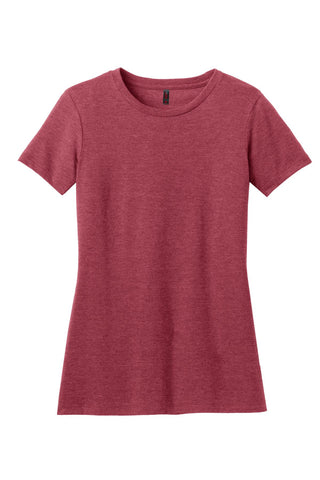 District Women's Perfect Blend CVC Tee (Heathered Red)