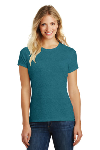 District Women's Perfect Blend CVC Tee (Heathered Teal)