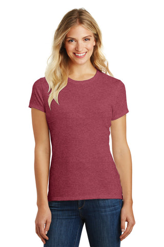 District Women's Perfect Blend CVC Tee (Heathered Red)