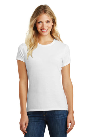 District Women's Perfect Blend CVC Tee (White)