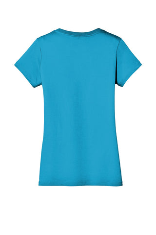 District Women's Perfect Weight V-Neck Tee (Bright Turquoise)