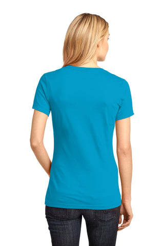 District Women's Perfect Weight V-Neck Tee (Bright Turquoise)