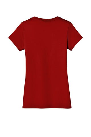 District Women's Perfect Weight V-Neck Tee (Classic Red)