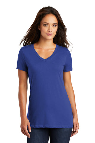 District Women's Perfect Weight V-Neck Tee (Deep Royal)
