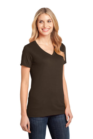 District Women's Perfect Weight V-Neck Tee (Espresso)