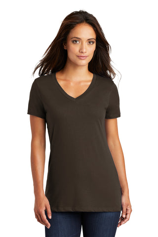 District Women's Perfect Weight V-Neck Tee (Espresso)