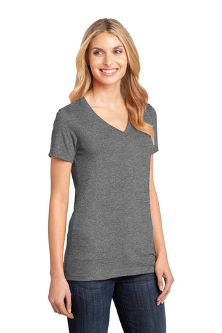 District Women's Perfect Weight V-Neck Tee (Heathered Nickel)