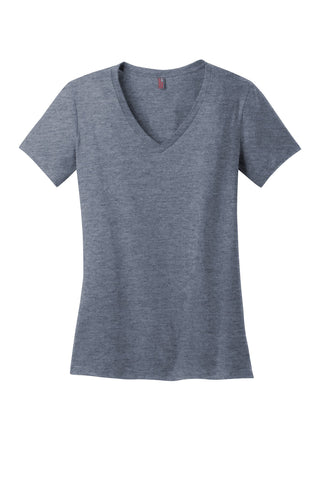 District Women's Perfect Weight V-Neck Tee (Heathered Navy)