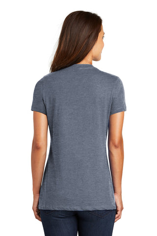 District Women's Perfect Weight V-Neck Tee (Heathered Navy)