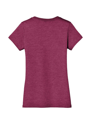 District Women's Perfect Weight V-Neck Tee (Heathered Loganberry)