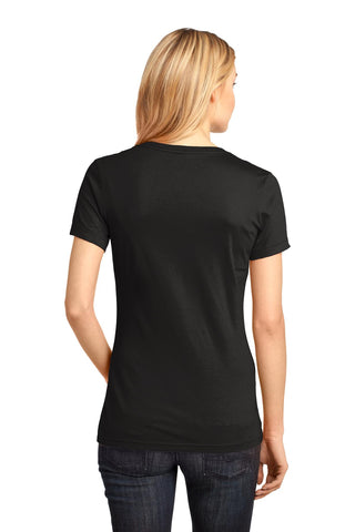 District Women's Perfect Weight V-Neck Tee (Jet Black)