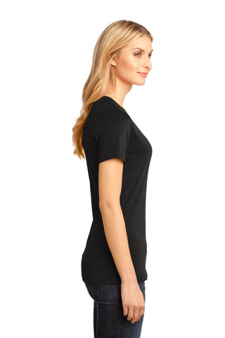 District Women's Perfect Weight V-Neck Tee (Jet Black)