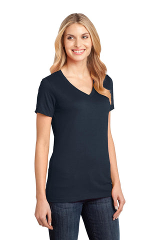 District Women's Perfect Weight V-Neck Tee (New Navy)