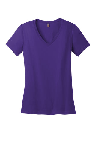 District Women's Perfect Weight V-Neck Tee (Purple)