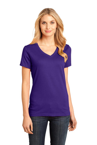 District Women's Perfect Weight V-Neck Tee (Purple)