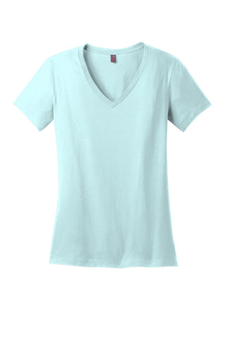 District Women's Perfect Weight V-Neck Tee (Seaglass Blue)