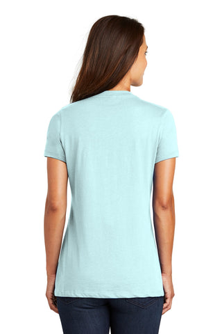 District Women's Perfect Weight V-Neck Tee (Seaglass Blue)