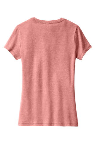 District Women's Perfect Blend CVC V-Neck Tee (Blush Frost)