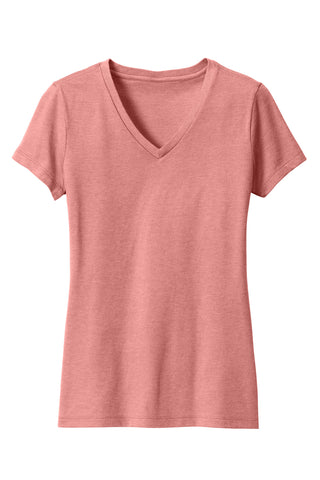 District Women's Perfect Blend CVC V-Neck Tee (Blush Frost)