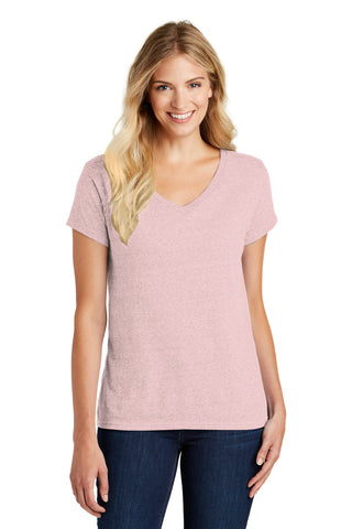 District Women's Perfect Blend CVC V-Neck Tee (Heathered Lavender)