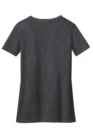 District Women's Perfect Blend CVC V-Neck Tee (Heathered Charcoal)